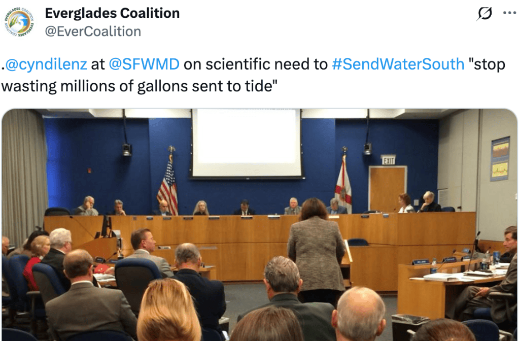 Advocates at the Governing Board Monthly Meeting at&nbsp;SFWMD
