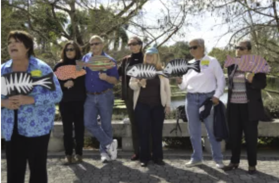 River warriors with Solidarity Fish