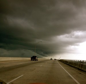 shot the day of issac going north on the Roosevelt bridge