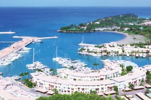 FOR TRAVEL--- CASA DE CAMPO, LA ROMANA, DOMINICAN REPUBLIC, AERIAL