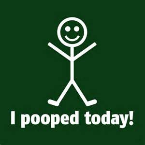 I pooped today