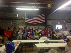 Gulfstream Goodwill Industires, Inc. Stuart, Fl. The group has been studying the river for months and and advocates for its goodwill. Group photo with guest speaker JTL, photo, Irene Laverty 9-1-15.)
